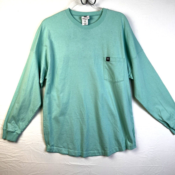 simply southern Shirt Women's Medium Prep Hard Turtle Green Beach Cotton Preppy - Picture 4 of 8
